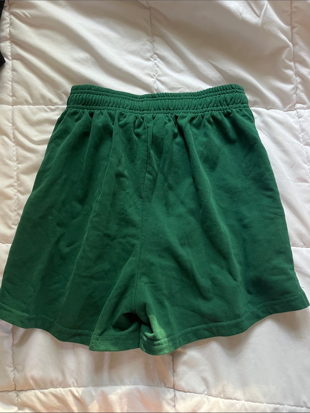 Amazon Women's Forest Green Athletic Elastic-Waist Shorts - Picture 3 of 3